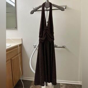 NWT Ciao Bella Boutique Halter Style Midi Dress Size XS